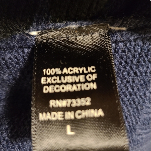 100% Acrylic penguin Christmas tunic sweater L - Picture 7 of 7